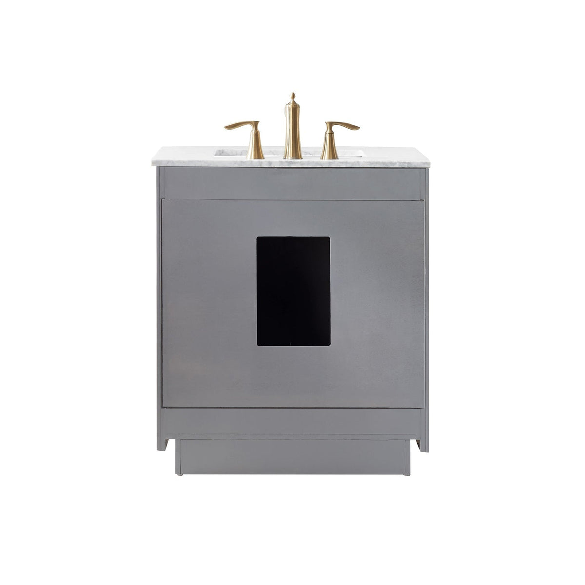 Altair Designs 30" single vanity with top - 531030-WH-CA-NM
