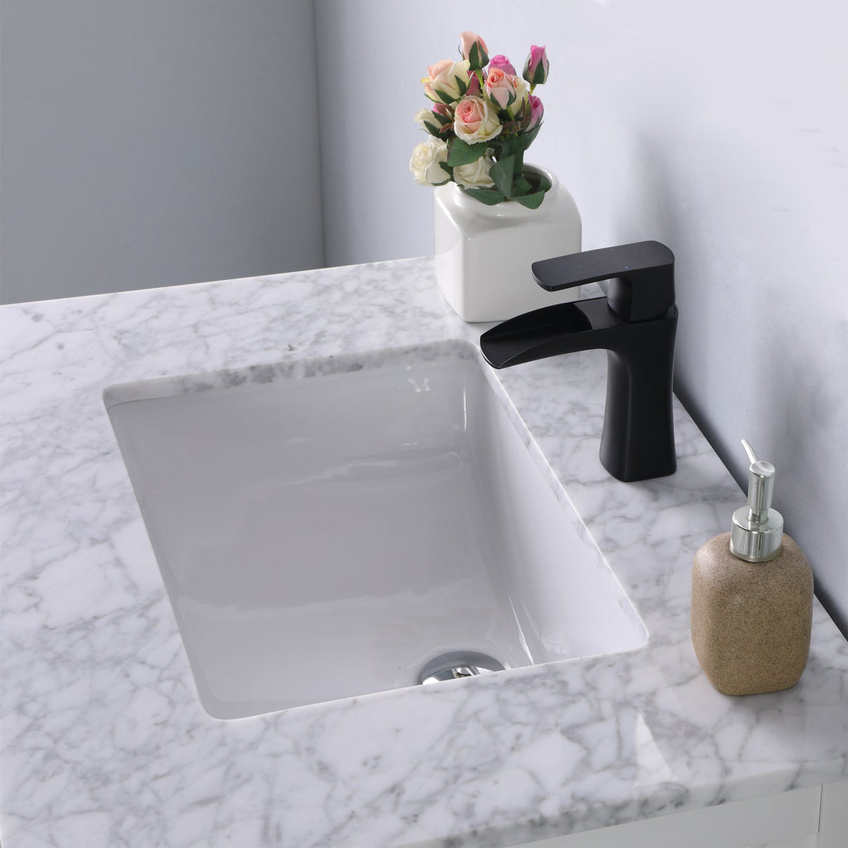 Altair Designs 30" single vanity with top - 535030-WH-CA