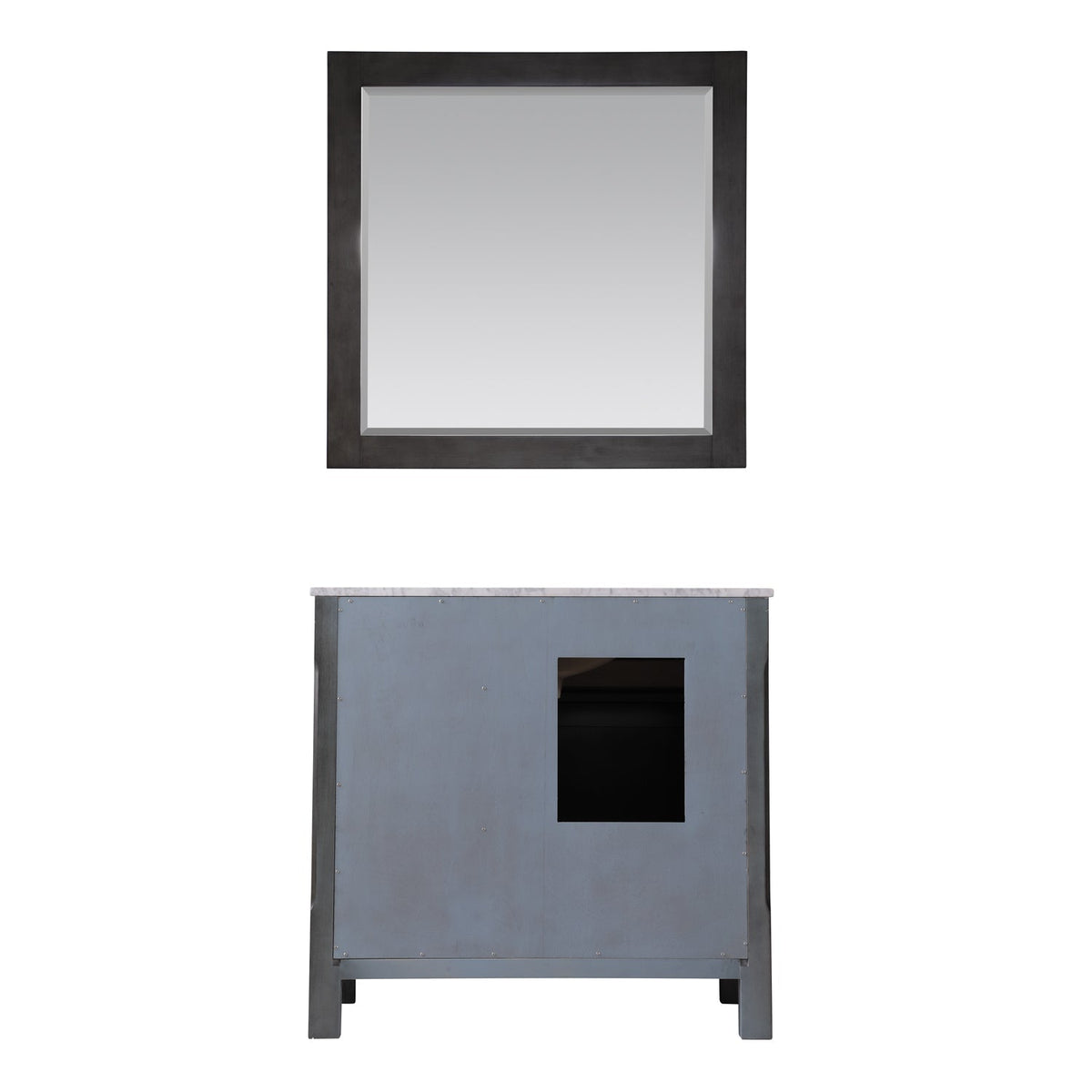 Altair Designs 36" single vanity with top - 535036-WH-CA