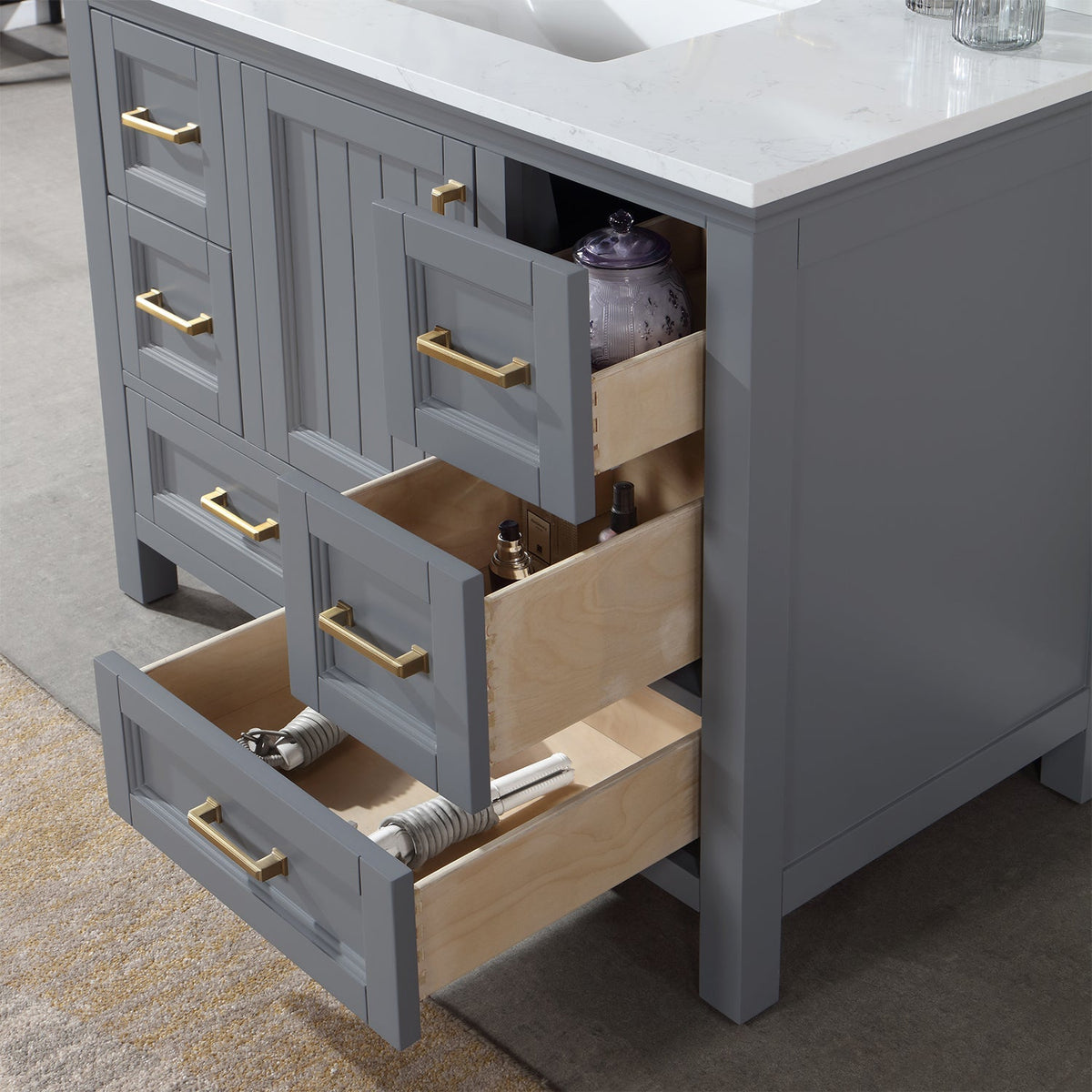 Altair Designs  42" single vanity with top - 538042-CB-AW-NM