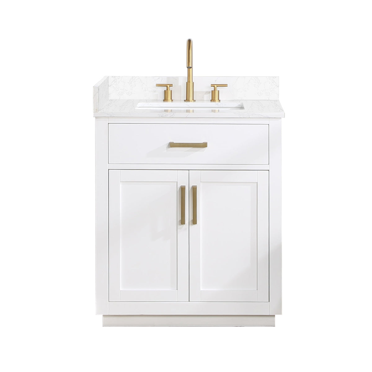 Altair Designs 30" single vanity with top - 557030-RB-GW-NM