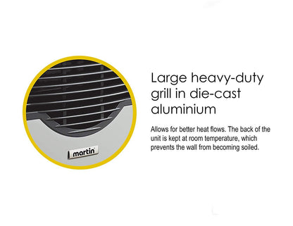 Martin 8000 BTU Direct Vent Thermostatic Built-In Natural Gas Wall Heater Furnace New - MDV8N